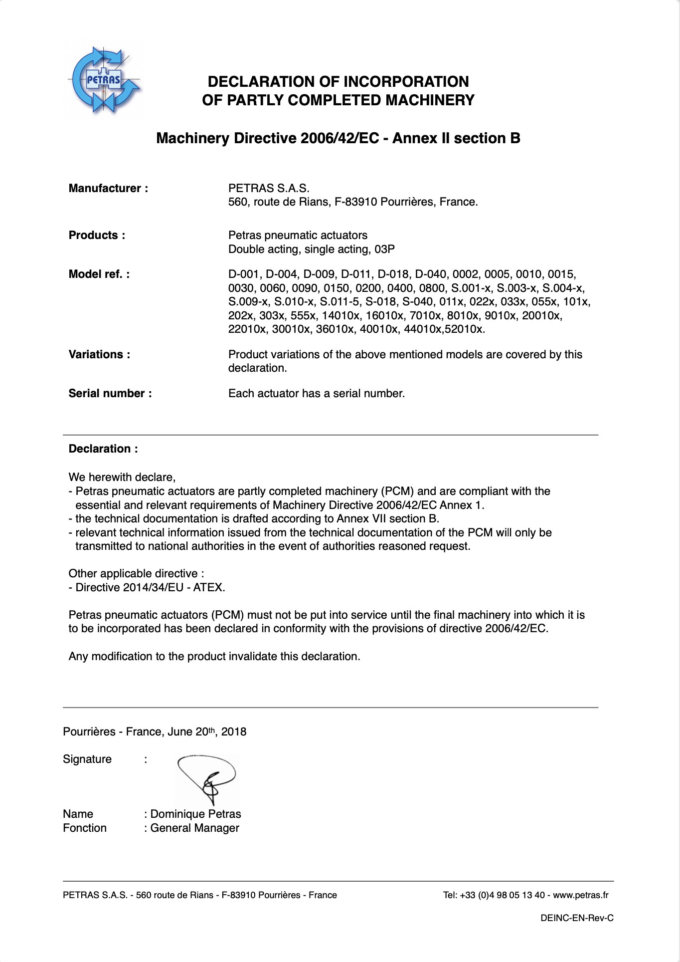 directive 2006/42/CE